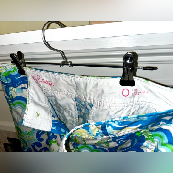 Lilly Pulitzer Callahan Short Crystal Coast Size 0 - Picture 5 of 5